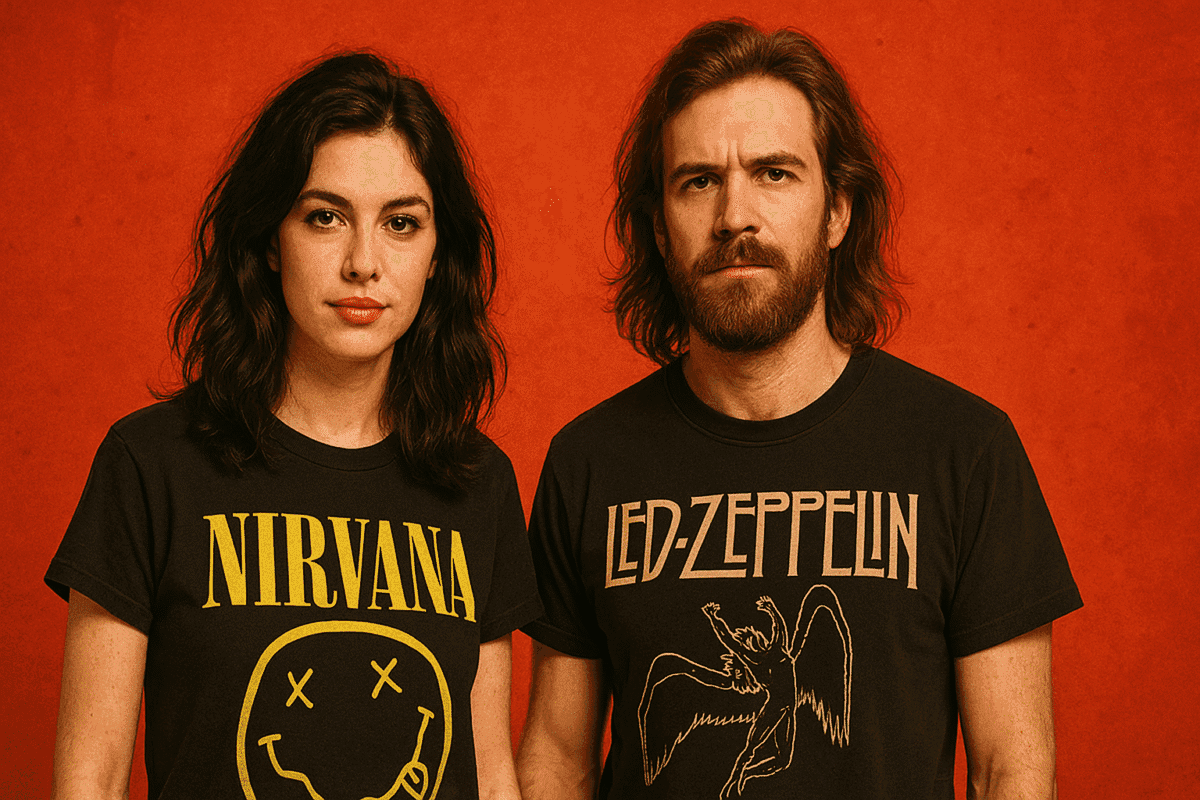 camiseta de banda
